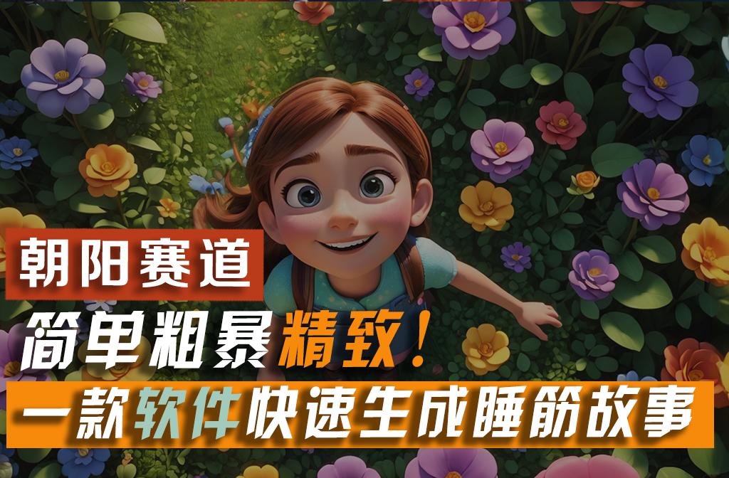 利用一款软件5分钟一条爆款睡筋故事，简单粗暴精致！小白月入2w+_就是爱分享