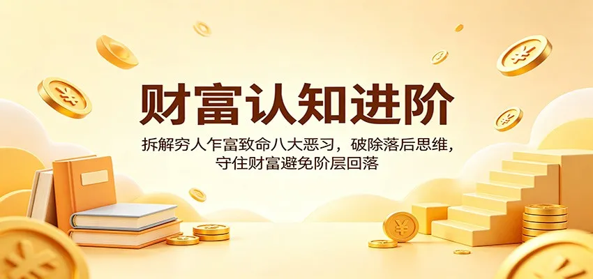 财富认知进阶：拆解穷人乍富致命八大恶习，破除落后思维，守住财富避免阶层回落_就是爱分享