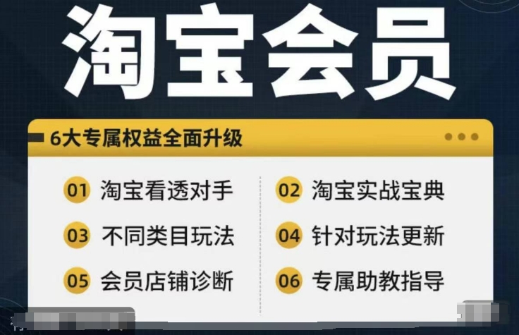 淘宝会员【淘宝所有课程，全面分析对手】，初级到高手全系实战宝典_就是爱分享