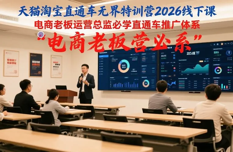 天猫淘宝直通车无界特训营2026线下课，电商老板运营总监必学直通车推广体系_就是爱分享