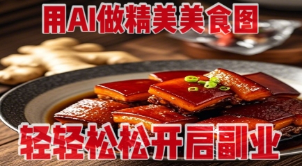 用AI做精美美食图，无需专业设备拍摄，轻轻松松开启副业_就是爱分享