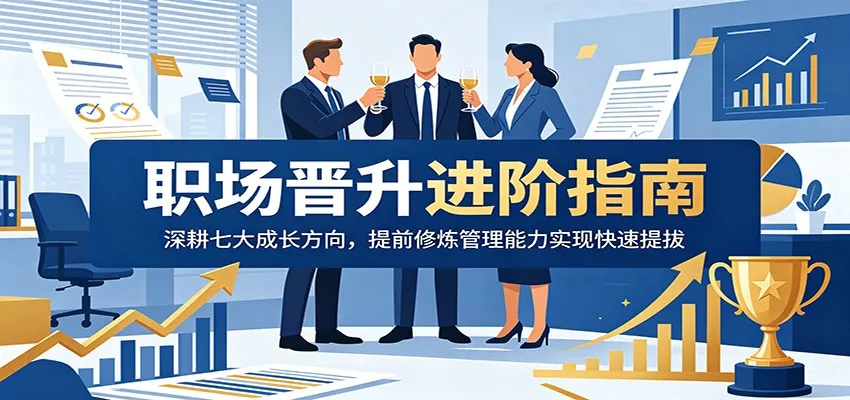 职场晋升进阶指南:深耕七大成长方向,提前修炼管理能力实现快速提拔_一起云网创