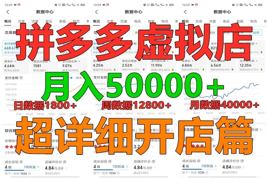 拼多多虚拟电商训练营月入40000+你也行，暴利稳定长久，副业首选_就是爱分享