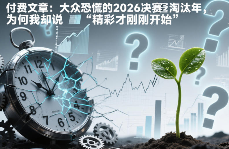 付费文章:大众恐慌的2026决赛淘汰年,为何我却说“精彩才刚刚开始”?_就是爱分享