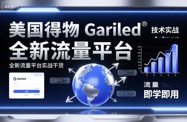 美国得物Gariled技术实战，全新流量平台实战干货，即学即用_就是爱分享