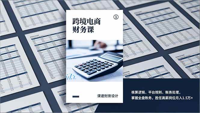 （17036期）跨境电商财务课，核算逻辑、平台规则、账务处理，掌握全盘账务，胜任高薪岗位月入1.5万+_就是爱分享
