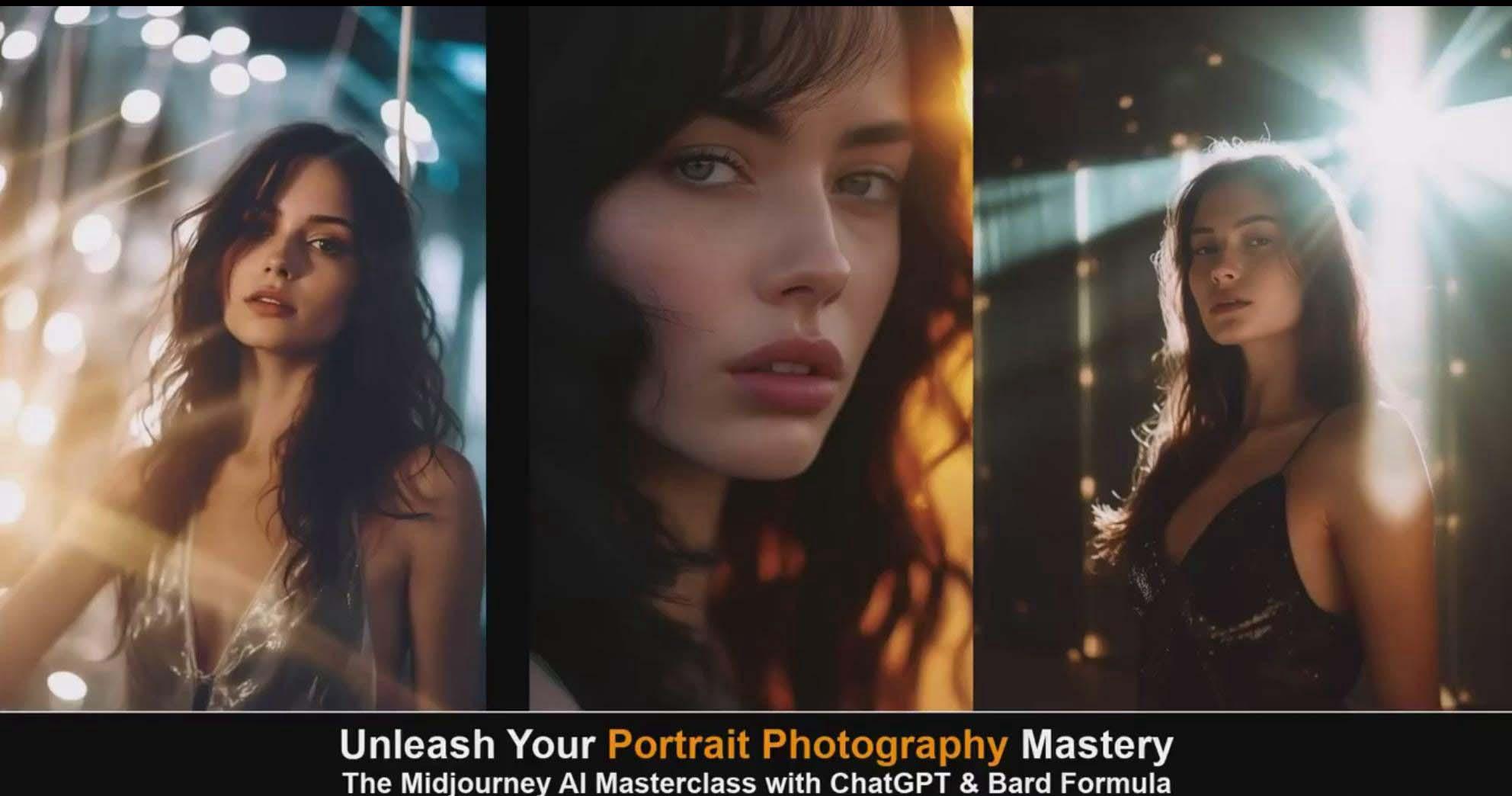 图片[6]_(9312期)Midjourney v5 ChatGPT 和 Bard AI人工智能人像摄影大师班-15节-中英字幕_就是爱分享