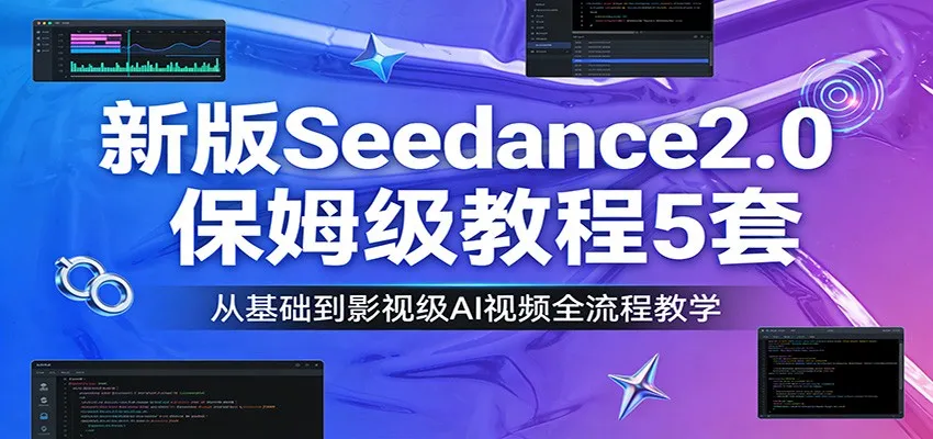 新版Seedance2.0保姆级教程5套：从基础到影视级AI视频全流程教学_就是爱分享