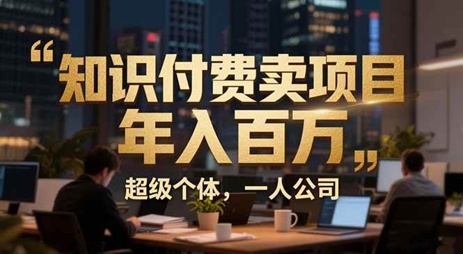 （17134期）从0到年入百万：超级个体实战心得公开，个人IP×精准引流×成交系统全拆解_就是爱分享