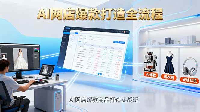(16326期)AI网店爆款商品打造实战班:AI技术实现商品图智能处理,快速搭建AI网店_就是爱分享