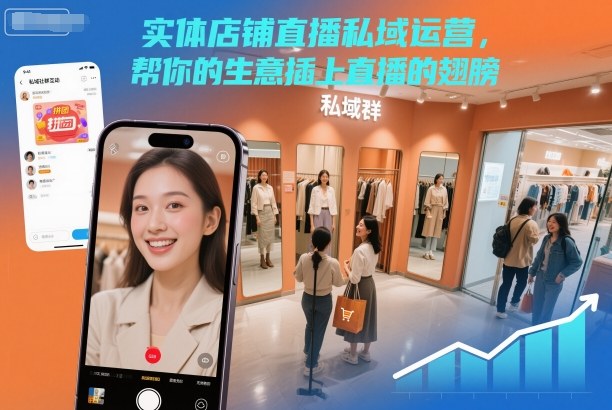 实体店铺直播私域运营,帮你的生意插上直播的翅膀_就是爱分享