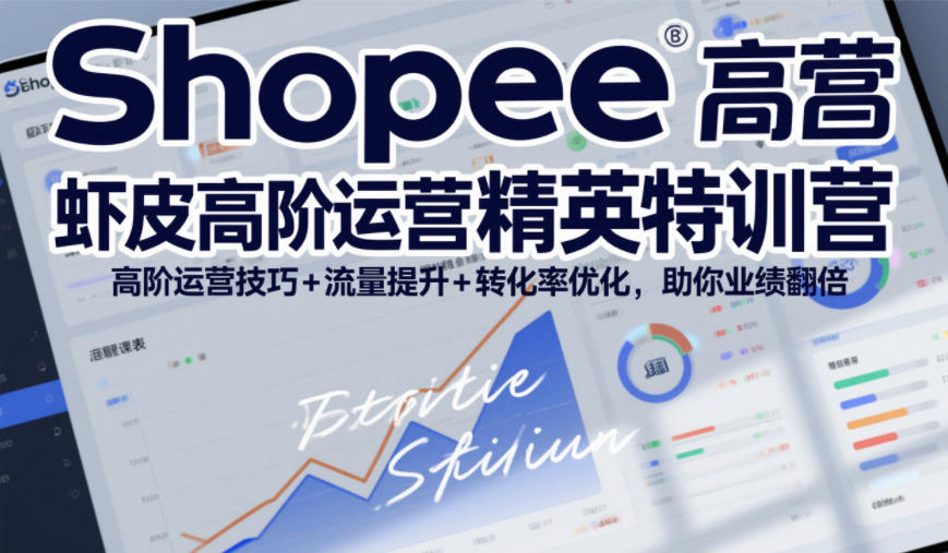 Shopee虾皮高阶运营精英特训营，高阶运营技巧+流量提升+转化率优化，助你业绩翻倍_就是爱分享