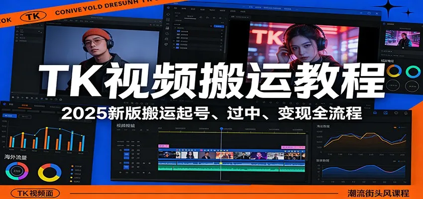 TK视频搬运教程：2025新版搬运起号、过中、变现全流程_就是爱分享