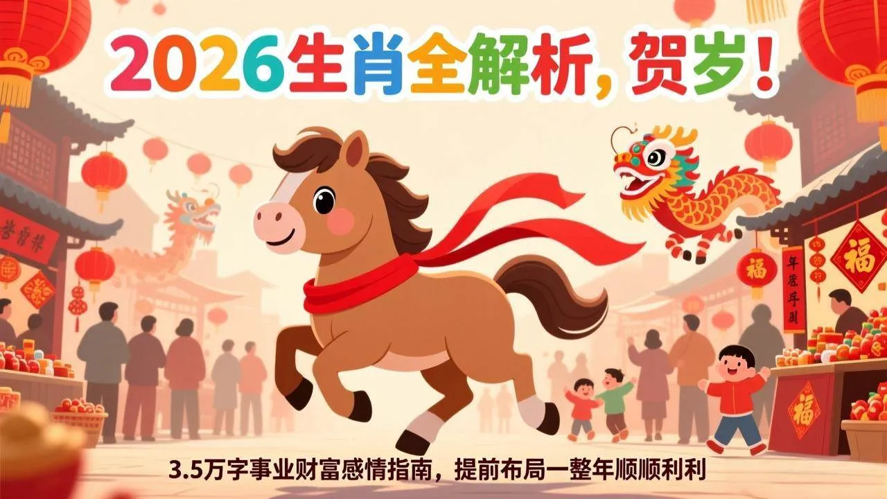 （17428期）付费文章：贺岁！2026生肖全解析，3.5万字事业财富感情指南，提前布局一整年顺顺利利_就是爱分享