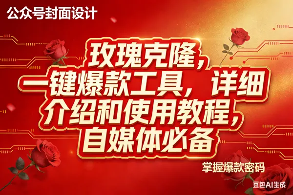 (17528期)玫瑰克隆工具,ai鲁大魔,自媒体必备神器,一键爆款神器,详细教程。_就是爱分享
