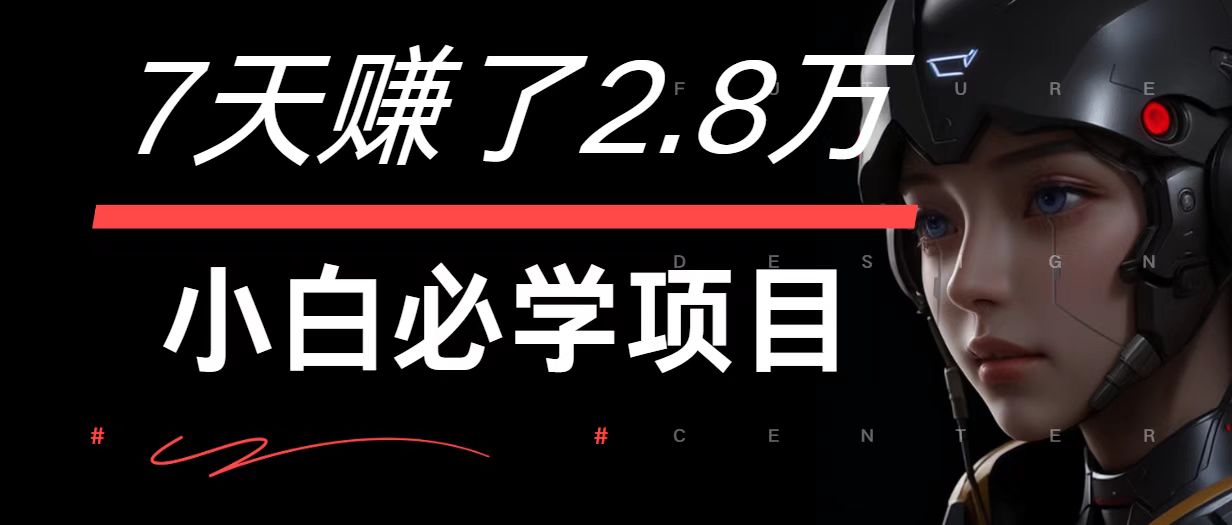 7天赚了2.8万！每单利润最少500+，轻松月入7万+小白有手就行_就是爱分享