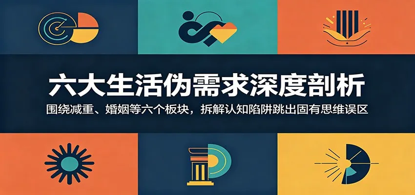 六大生活伪需求深度剖析:围绕减重、婚姻等六个板块,拆解认知陷阱跳出固有思维误区_一起云网创