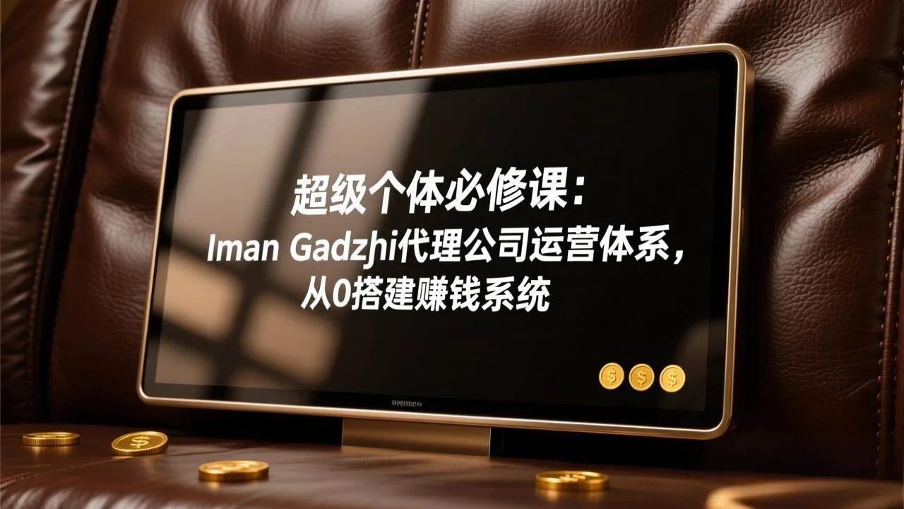 （17525期）超级个体必修课：Iman Gadzhi代理公司运营体系，从0搭建赚钱系统_就是爱分享