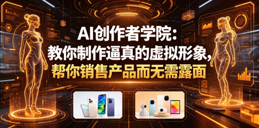 AI创作者学院:教你制作逼真的虚拟形象,帮你销售产品而无需露面【原创双语字幕】_一起云网创