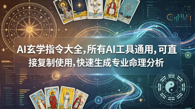 AI玄学指令大全，所有AI工具通用，可直接复制使用，快速生成专业命理分析_就是爱分享