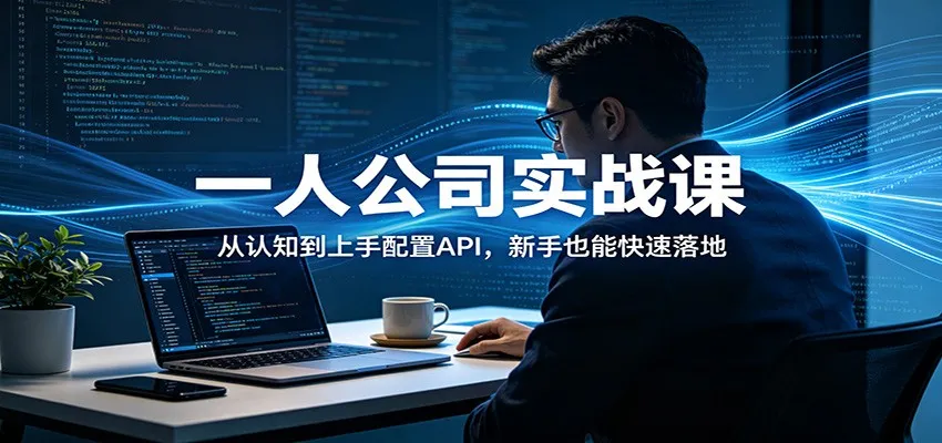 一人公司实战课：从认知到上手配置API，新手也能快速落地_就是爱分享