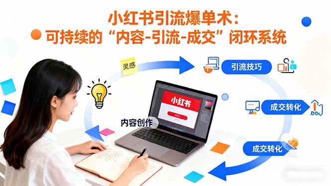 （16362期）小红书引流爆单术：构建一套低成本 可持续的“内容-引流-成交”闭环系统_就是爱分享
