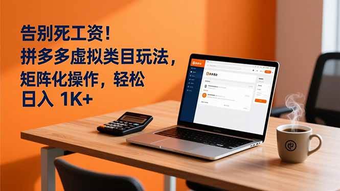 （16943期）告别死工资！拼多多虚拟类目玩法，矩阵化操作，轻松日入 1K+_就是爱分享