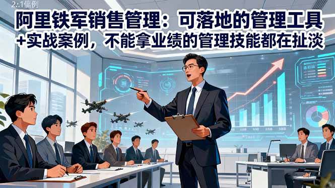 （16436期）阿里铁军销售管理：可落地的管理工具+实战案例，不能拿业绩的管理都在扯淡_就是爱分享