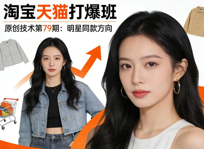 《淘宝天猫打爆班》原创技术第79期：明星同款方向_就是爱分享