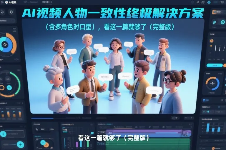 AI视频人物一致性终极解决方案（含多角色对口型），看这一篇就够了（完整版）_就是爱分享