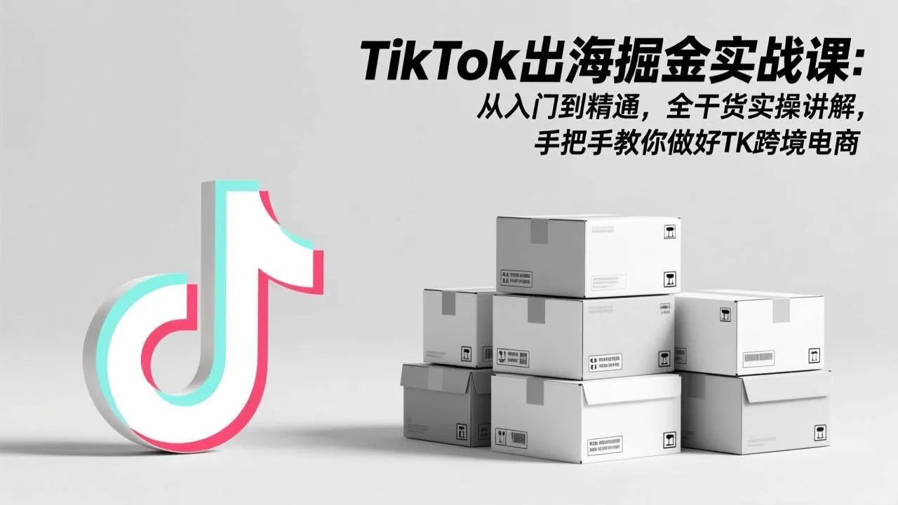 (17368期)TikTok出海掘金实战课:从入门到精通,全干货实操讲解,手把手教你做好TK跨境电商_就是爱分享