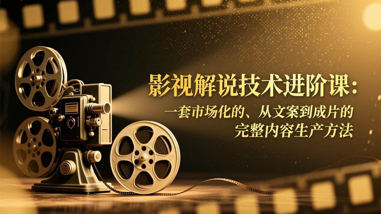 （17185期）影视解说技术进阶课：一套市场化的、从文案到成片的完整内容生产方法_就是爱分享