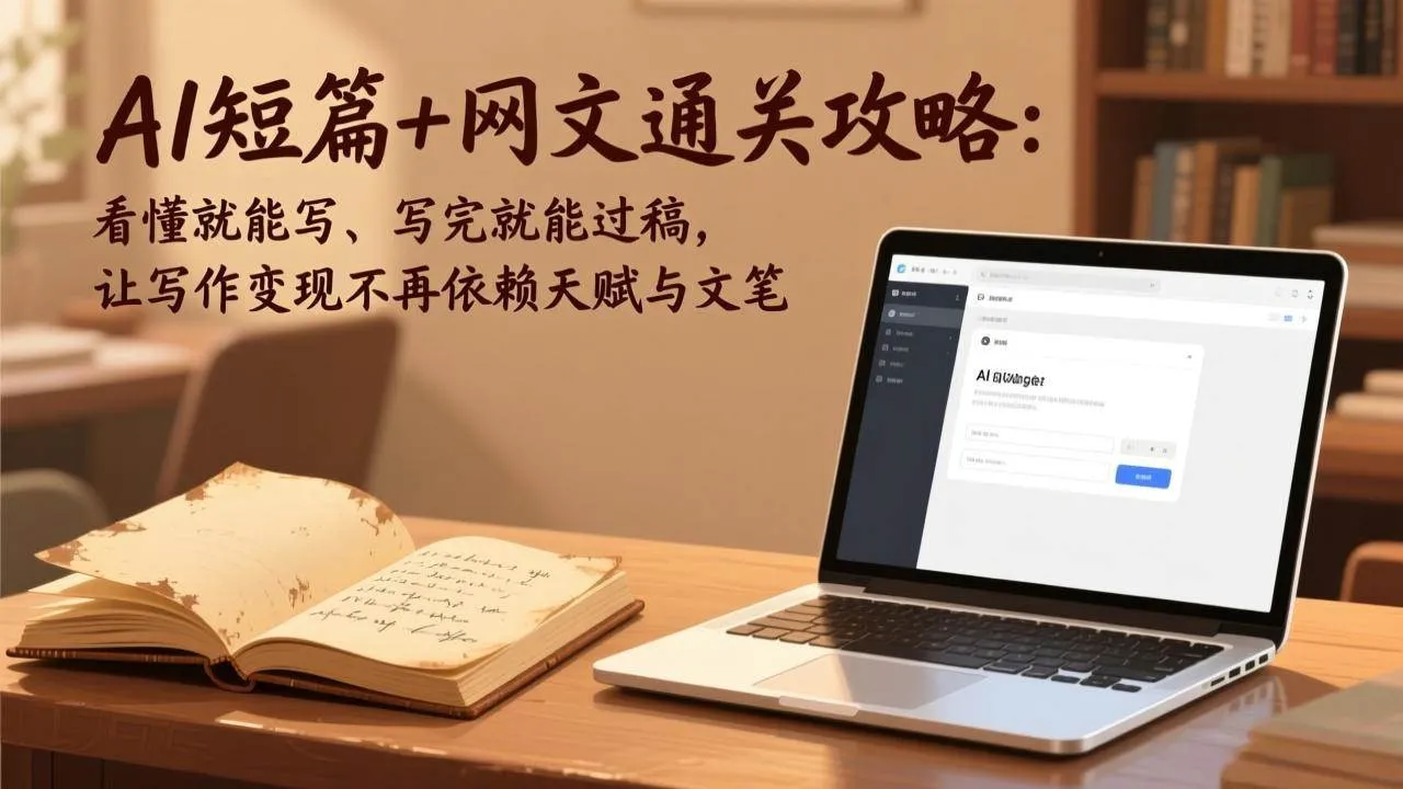 （17515期）AI短篇+网文通关攻略：看懂就能写、写完就能过稿，让写作变现不再依赖天赋与文笔_就是爱分享