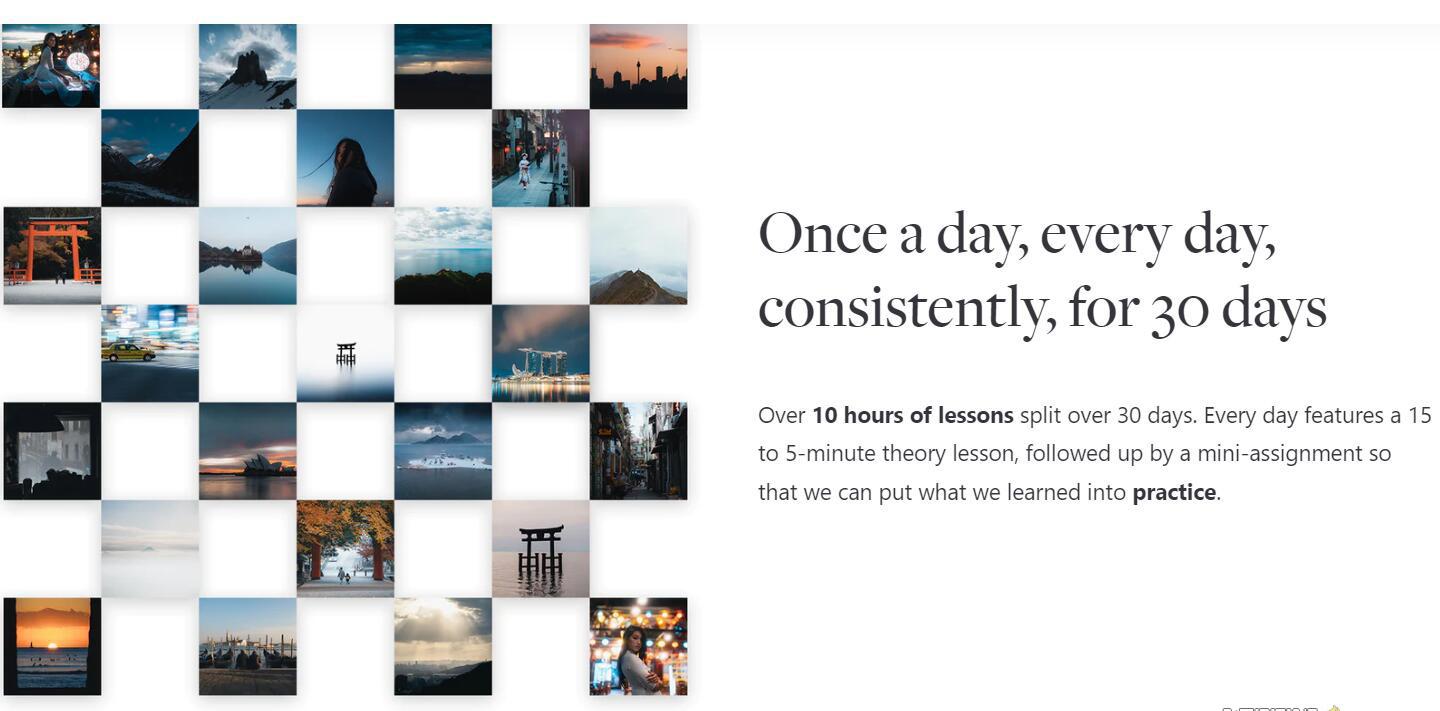 网红摄影师Pat Kay – 30天摄影基础知识加速器教程-30节课-中英字幕_就是爱分享