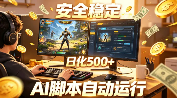 三角洲全自动挂G项目,AI脚本躺賺,日化500+,无需手动操作【揭秘】_一起云网创