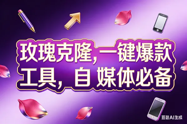 （17695期）玫瑰克隆工具，ai鲁大魔，自媒体必备神器，一键爆款，详细教程。_就是爱分享
