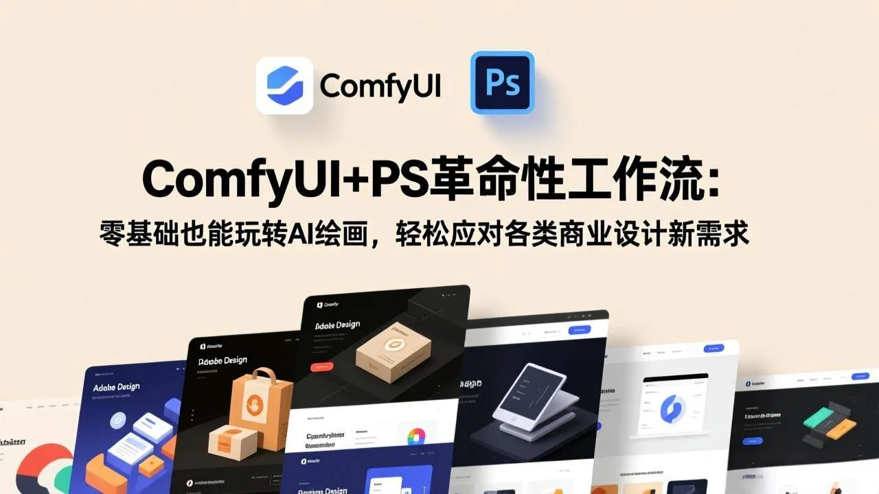 （17512期）ComfyUI+PS革命性工作流：零基础也能玩转AI绘画，轻松应对各类商业设计新需求_就是爱分享