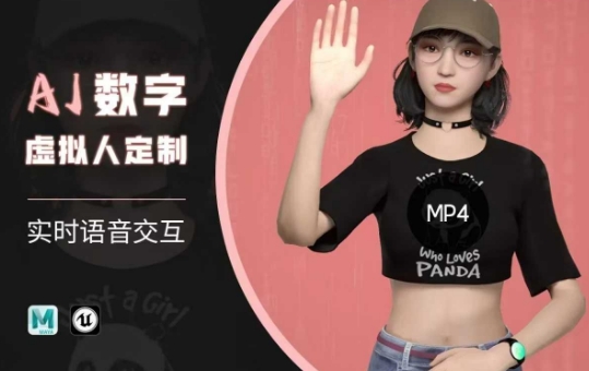 Ai数字人虚拟(智能体)实时语音交互特训营，​自行定制超写实角色AI数字人交互技术_就是爱分享