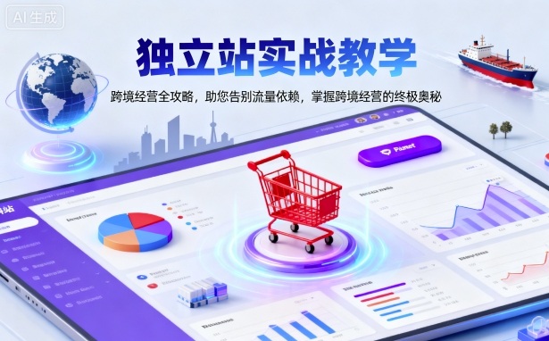 独立站实战教学，跨境经营全攻略，助您告别流量依赖，掌握跨境经营的终极奥_就是爱分享