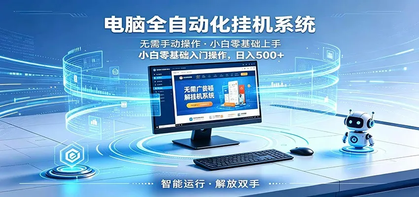 智能广告挂机无需值守，小白上手轻松实现每日增收_一起云网创