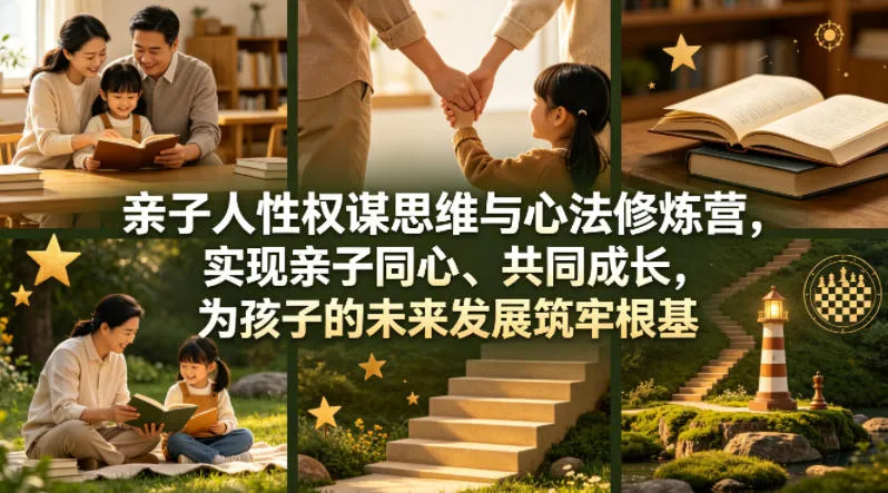 亲子人性权谋思维与心法修炼营，实现亲子同心、共同成长，为孩子的未来发展筑牢根基【音频】_就是爱分享