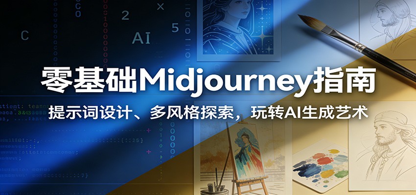 零基础Midjourney指南：提示词设计、多风格探索，玩转AI生成艺术_就是爱分享