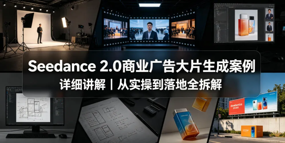 Seedance 2.0商业广告大片生成案例详细讲解|从实操到落地全拆解_一起云网创