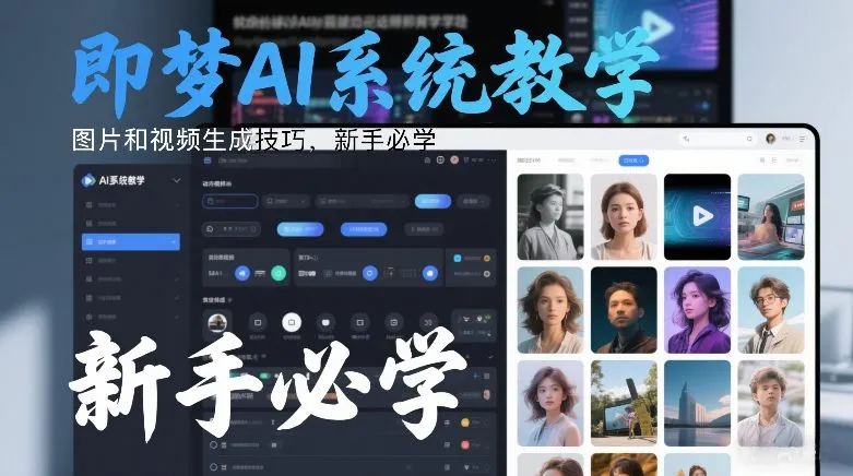 即梦AI系统教学,图片和视频生成技巧,新手必学_就是爱分享