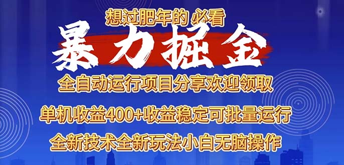 2025暴力掘金项目，想过肥年必看！_就是爱分享