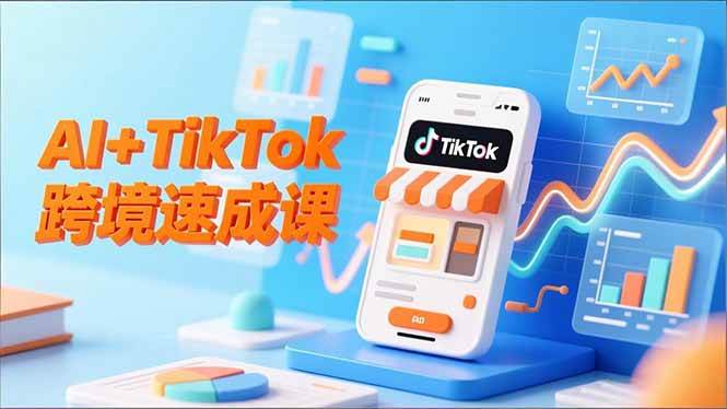 (16745期)AI+TikTok跨境速成课,智能翻译、店铺定位、流程拆解,7天高效上线运营_就是爱分享