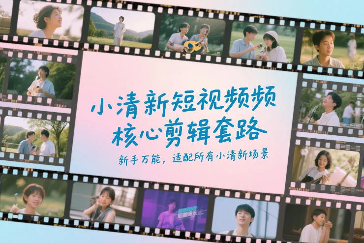 小清新短视频核心剪辑套路,新手万能,适配所有小清新场景_就是爱分享