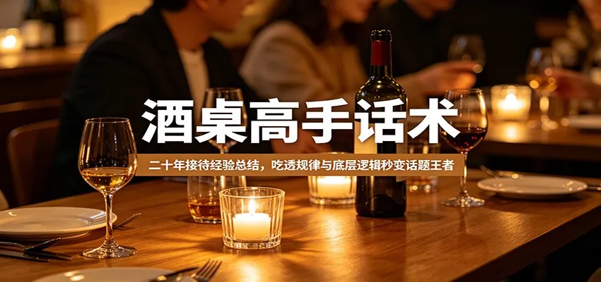 酒桌高手话术：二十年接待经验总结，吃透规律与底层逻辑秒变话题王者_就是爱分享