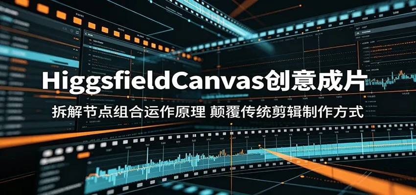 HiggsfieldCanvas创意成片:拆解节点组合运作原理,颠覆传统剪辑制作方式_一起云网创