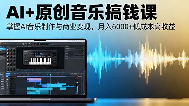 (16324期)AI+原创音乐搞钱课:掌握AI音乐制作与商业变现,月入6000+低成本高收益_就是爱分享